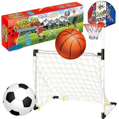WOOPIE TOYS Sportski set 2u1 košarka i gol